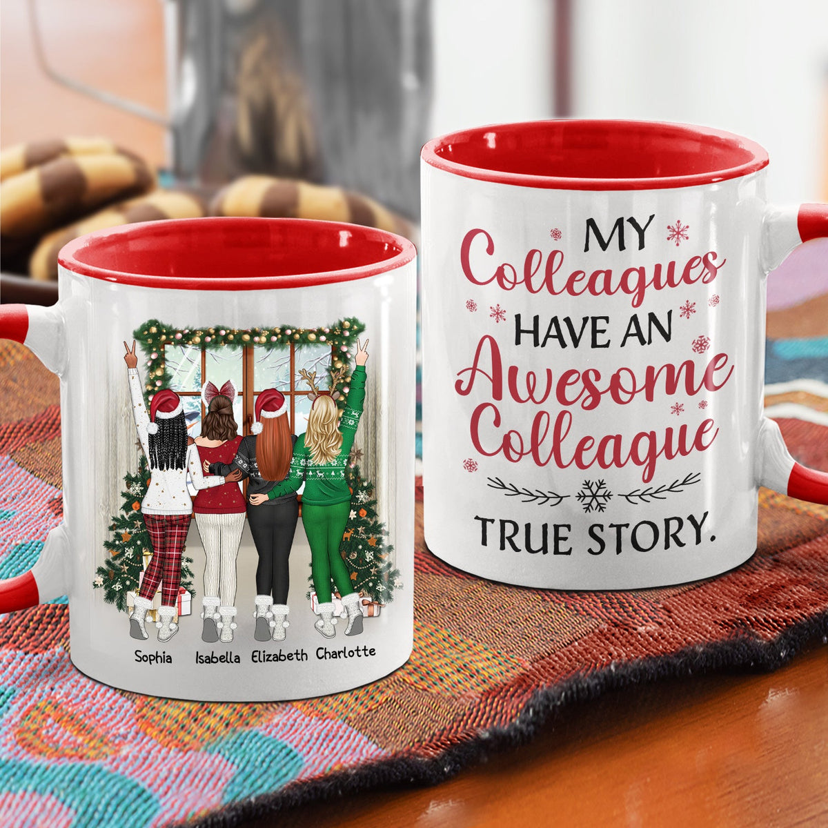 My Sister Has An Awesome Sister True Story - Christmas Gift For Girl, Bestie, Family - Personalized Accent Mug