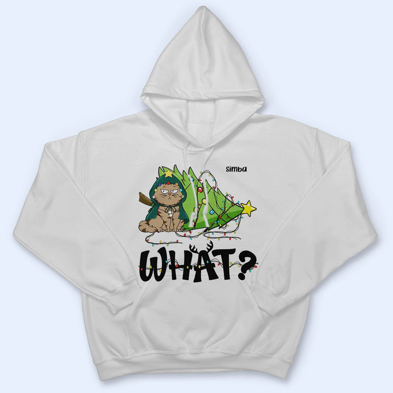 What - Christmas, Funny Gift For Cat Lover - Personalized Sweatshirt