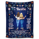 The Friend Of My Heart - Gift For Bestie, Sister, Women - Personalized Fleece Blanket