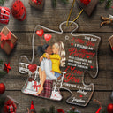 My Missing Piece I Love You Forever And Always - Christmas Gift For Couple, Spouse, Husband, Wife - Personalized Custom Shaped Acrylic Ornament