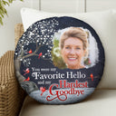 Custom Photo If Love Could Have Saved You - Memorial Gift For Family, Friends, Pet Lovers - Personalized Round Pillow