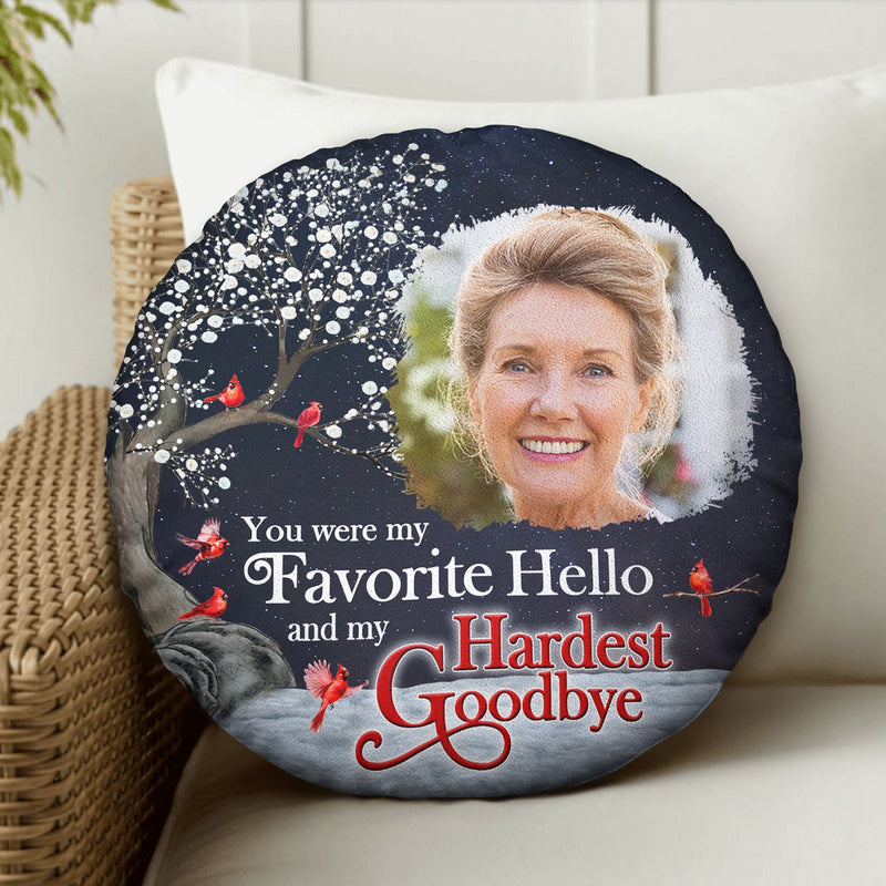 Custom Photo If Love Could Have Saved You - Memorial Gift For Family, Friends, Pet Lovers - Personalized Round Pillow