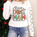Best Dog Mom - Gift For Mothers, Pet Lovers - Personalized Sweatshirt With Sleeve Imprint