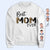 Custom Photo Best Mom Ever - Gift For Mothers And Grandmas - Personalized Sweatshirt With Sleeve Imprint