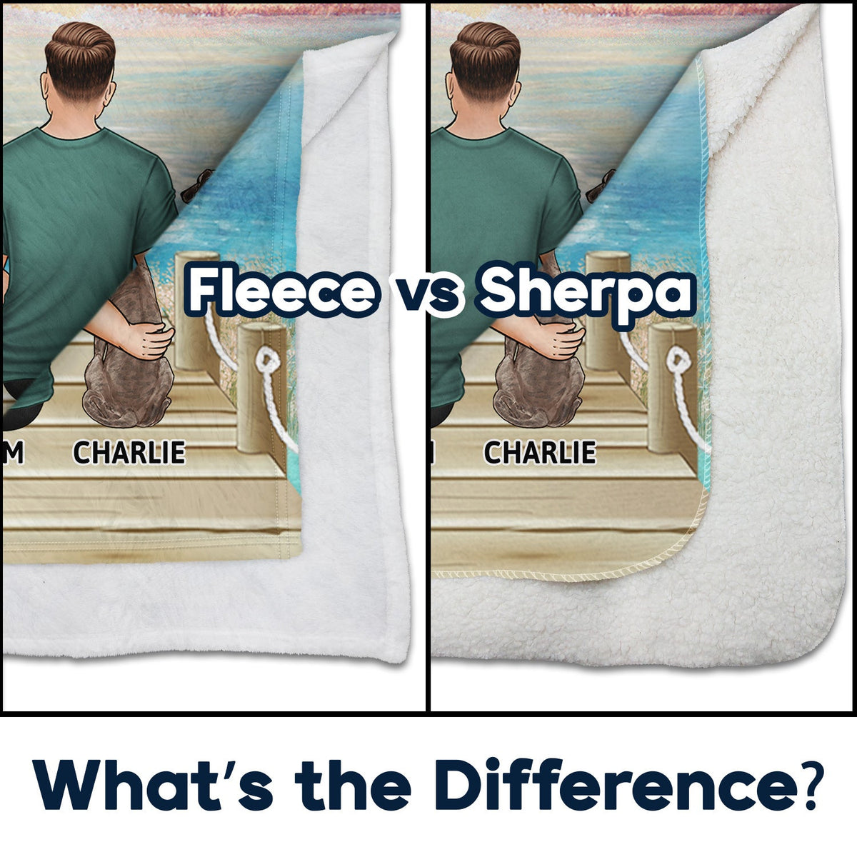 A Bond That Can't Be Broken - Gift For Dog Lovers, Dog Mom, Dog Dad - Personalized Fleece Blanket