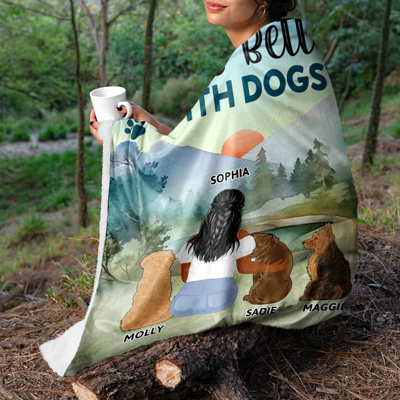 A Bond That Can't Be Broken - Gift For Dog Lovers, Dog Mom, Dog Dad - Personalized Fleece Blanket