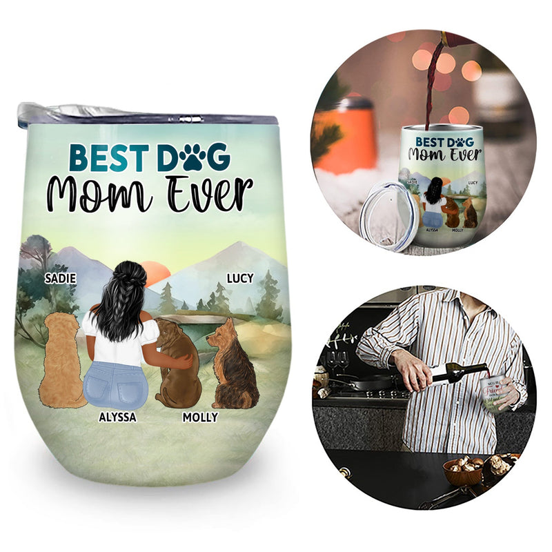 A Bond That Can't Be Broken - Gift For Dog Lovers, Dog Mom, Dog Dad - Personalized Wine Tumbler