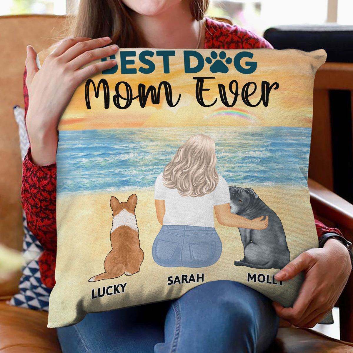 A Bond That Can't Be Broken - Gift For Dog Lovers, Dog Mom, Dog Dad - Personalized Pillow