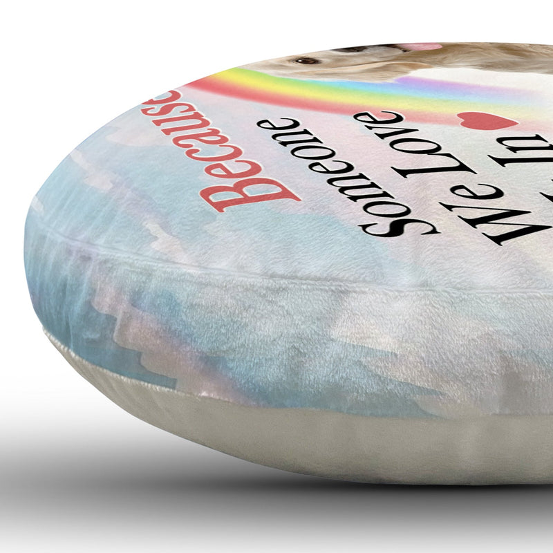 Custom Photo A Piece Of My Heart - Memorial Gift For Cat Lovers, Dog Lovers - Personalized Heart Shaped Pillow