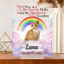 Custom Photo A Piece Of My Heart - Memorial Gift For Cat Lovers, Dog Lovers - Personalized Vertical Rectangle Acrylic Plaque