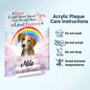 Custom Photo A Piece Of My Heart - Memorial Gift For Cat Lovers, Dog Lovers - Personalized Vertical Rectangle Acrylic Plaque