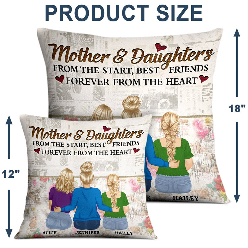 Mother And Children Forever Link Together - Loving Gift For Mom, Grandma, Nana - Personalized Pillow