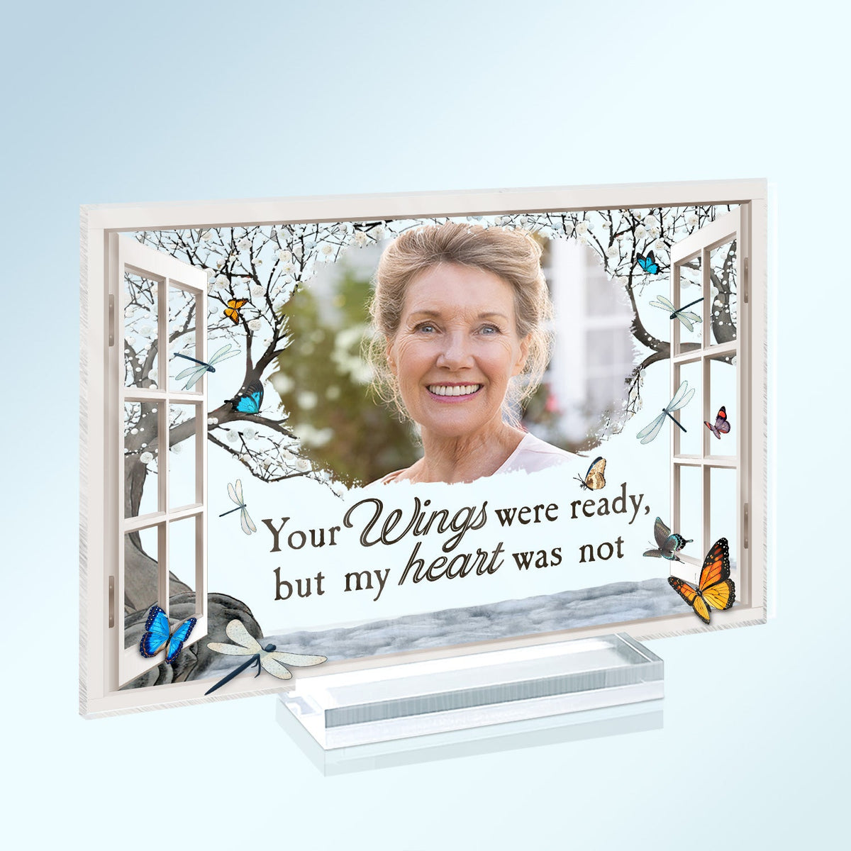 Custom Photo I'm Always With You Window - Memorial Gift For Family, Friends - Personalized Horizontal Rectangle Acrylic Plaque