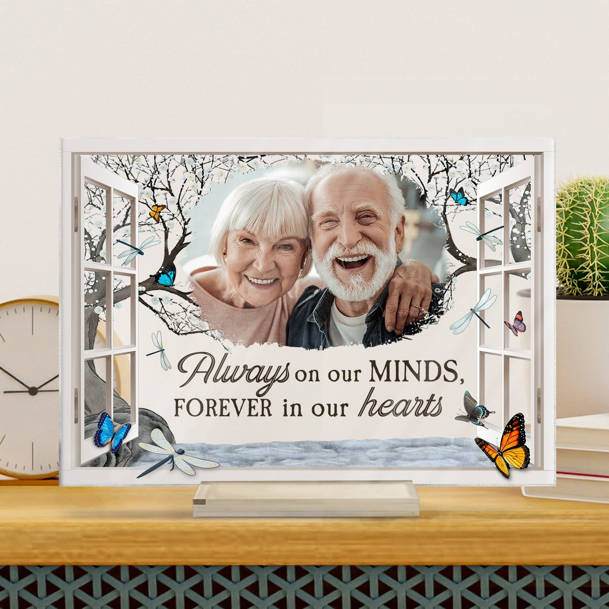 Custom Photo I'm Always With You Window - Memorial Gift For Family, Friends - Personalized Horizontal Rectangle Acrylic Plaque