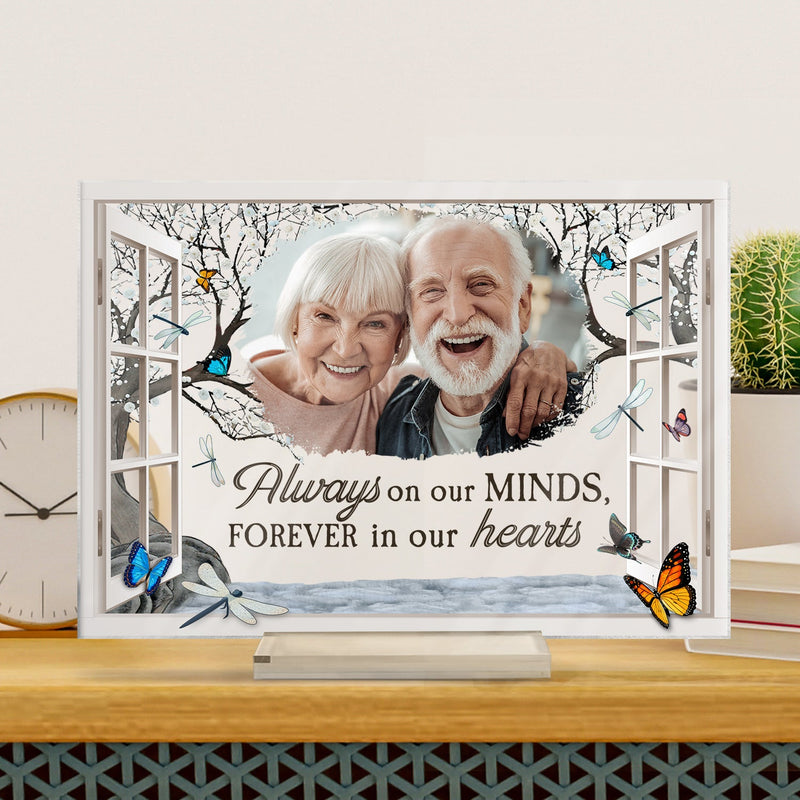 Custom Photo I'm Always With You Window - Memorial Gift For Family, Friends - Personalized Horizontal Rectangle Acrylic Plaque