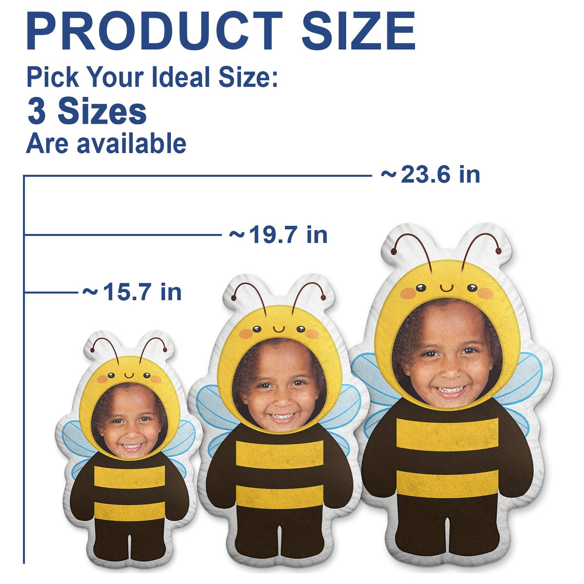 Custom Photo Funny Kid Animal Cosplay - Gift For Children, Grandkids - Personalized Custom Shaped Pillow