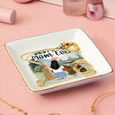 Un lien indéfectible - Cadeau pour les amoureux des chiens et les mamans de chiens - Plat à bagues personnalisé