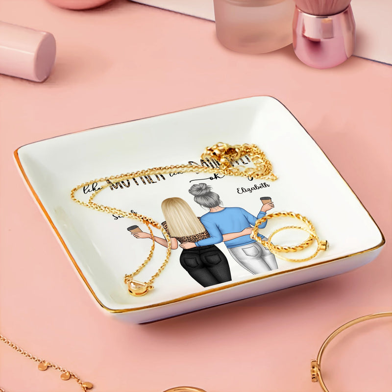 Telle mère, telle fille Oh - Cadeau d'anniversaire et d'amour pour maman, maman - Porte-bague personnalisé