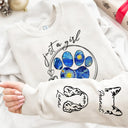Just A Girl Who Loves Dogs Cats Night Sky - Birthday, Loving Gift For Dog Lover, Cat Mom, Pet Mum - Personalized Unisex Sweatshirt With Design On Sleeve