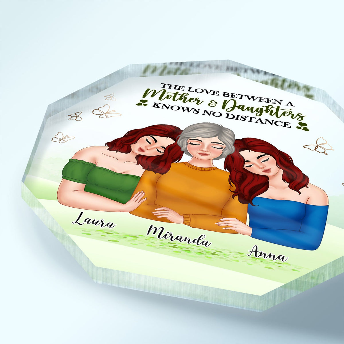 Mother & Daughters Forever Linked Together - Gift For Mom - Personaliz ...