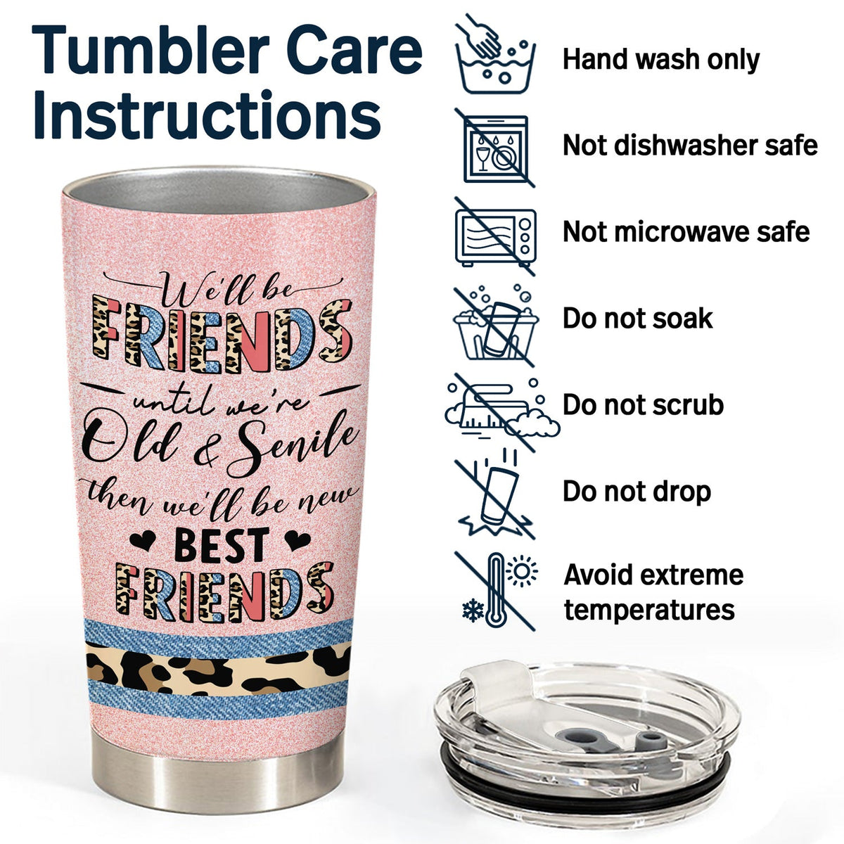 We Will Be Friends - Gift For Besties, BFF - Personalized Tumbler