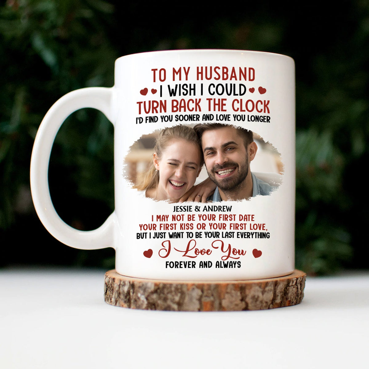Custom Photo I Wish I Could Turn Back The Clock - Anniversary, Loving Gift For Couples, Husband, Wife - Personalized Mug