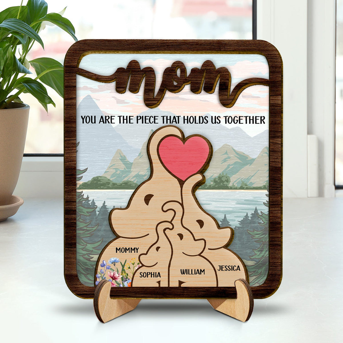 Custom 2-Layered Wooden Plaque - Personalized Father's Day Birthday Gifts For Dad, Grandpa - A Legacy Of Love
