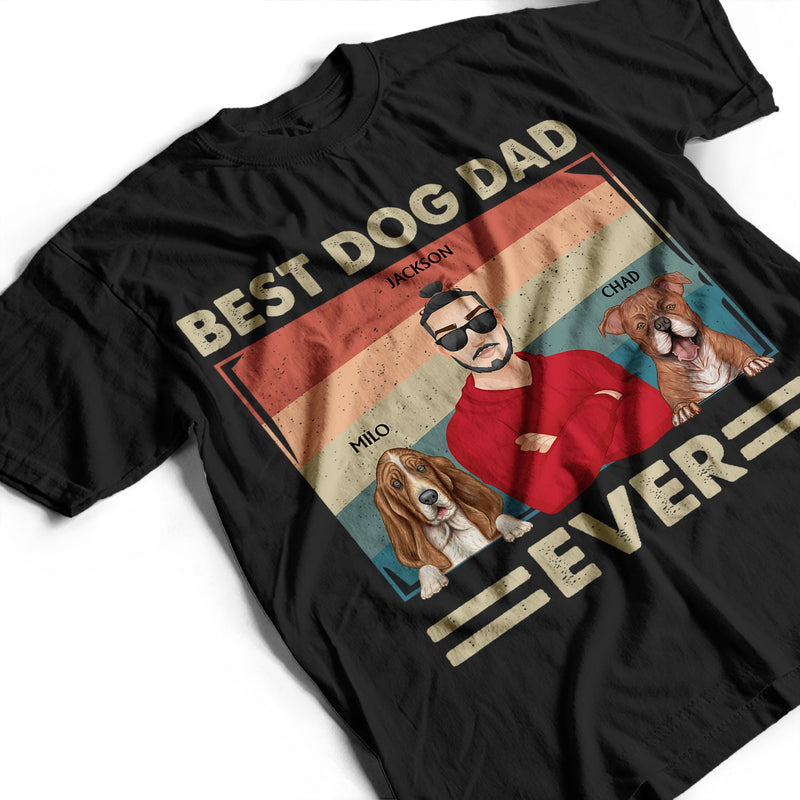 Meilleure maman de chien au monde - Cadeau pour les amoureux des chiens, maman de chien, papa de chien - T-shirt personnalisé