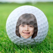 Custom Photo,Golf,Gift For Father,Funny  - Custom Photo Best Dad By Par - Personalised Golf Ball