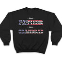 First Dad Now Papa Stars And Stripes - Gift For Father, Grandpa, Grandfather - Personalized T Shirt