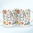 High Five Paw And Hand - Gift For Cat Mom, Cat Lover, Mother, Pet Lovers - 3D Inflated Effect Printed Mug, Personalized White Edge-to-Edge Mug