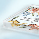 Hand In Hand, I Will Always Protect You - Gift For Mom, Grandma - Personalized Square Shaped Acrylic Plaque