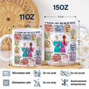 10 raisons pour lesquelles tu es mon meilleur ami - Cadeau de vacances, d'anniversaire, d'amour pour amis, collègues - Mug imprimé effet gonflé 3D, mug blanc personnalisé bord à bord