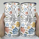Hand In Hand, I Will Always Protect You - Gift For Mom, Grandma - 3D Inflated Effect Printed Tumbler, Personalized 4 In 1 Can Cooler Tumbler