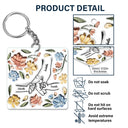 Main dans la main, je te protégerai toujours - Cadeau pour maman, grand-mère - Porte-clés personnalisé en acrylique imprimé effet gonflé 3D