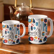 Hand In Hand, I Will Always Protect You - Gift For Dad, Grandpa - 3D Inflated Effect Printed Mug, Personalized White Edge-to-Edge Mug