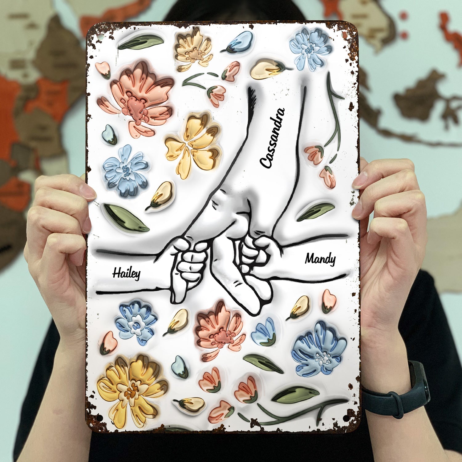 Hand In Hand, I Will Always Protect You - Gift For Mom, Grandma