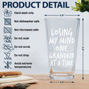 Custom Photo Losing My Mind One Kid At A Time - Personalized Beer Glass