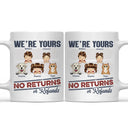 No Returns Or Refunds Chibi Grandkids Dog Cat - Personalized Mug