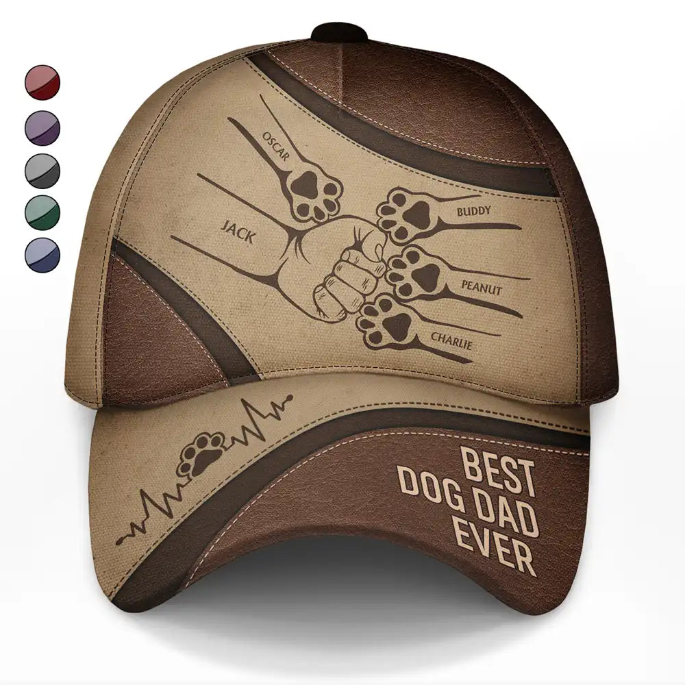 Dog Cat Hand Punch Best Friends For Life - Personalized Classic Cap