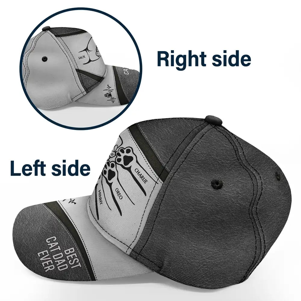 Dog Cat Hand Punch Best Friends For Life - Personalized Classic Cap