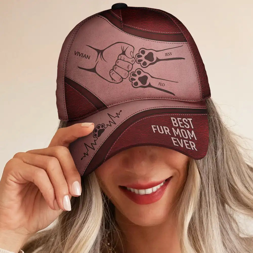 Dog Cat Hand Punch Best Friends For Life - Personalized Classic Cap
