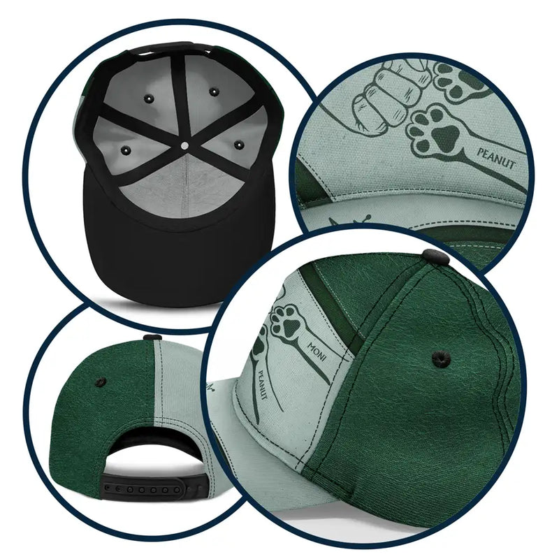 Dog Cat Hand Punch Best Friends For Life - Personalized Classic Cap