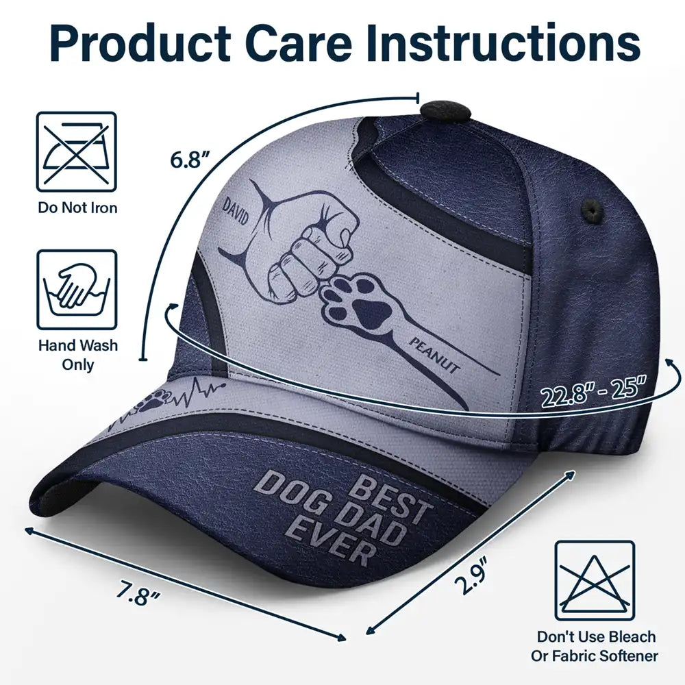 Dog Cat Hand Punch Best Friends For Life - Personalized Classic Cap