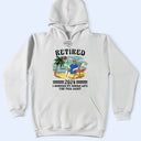 Retired I Worked My Whole Life For This Shirt Vintage - Personalized T Shirt