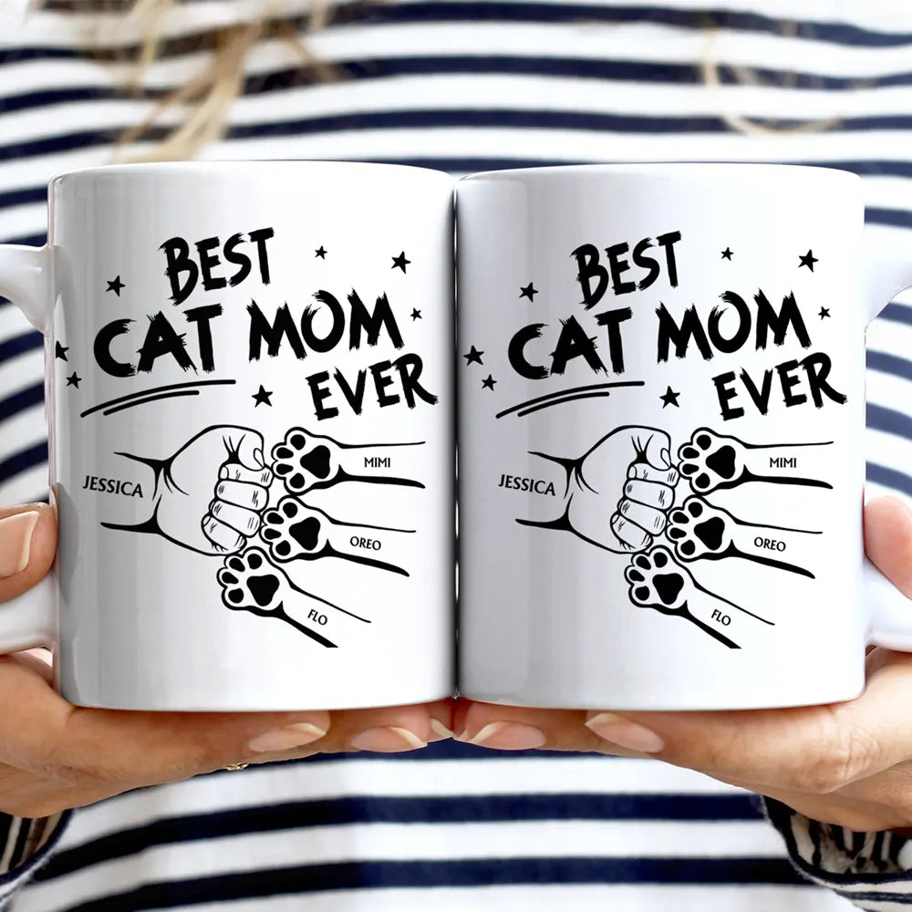 Best Dog Dad Ever Hand Punch - Personalized Mug