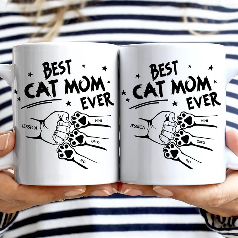 Best Dog Dad Ever Hand Punch - Personalized Mug