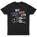 Drapeau « Le meilleur papa de chien de tous les temps » - T-shirt personnalisé