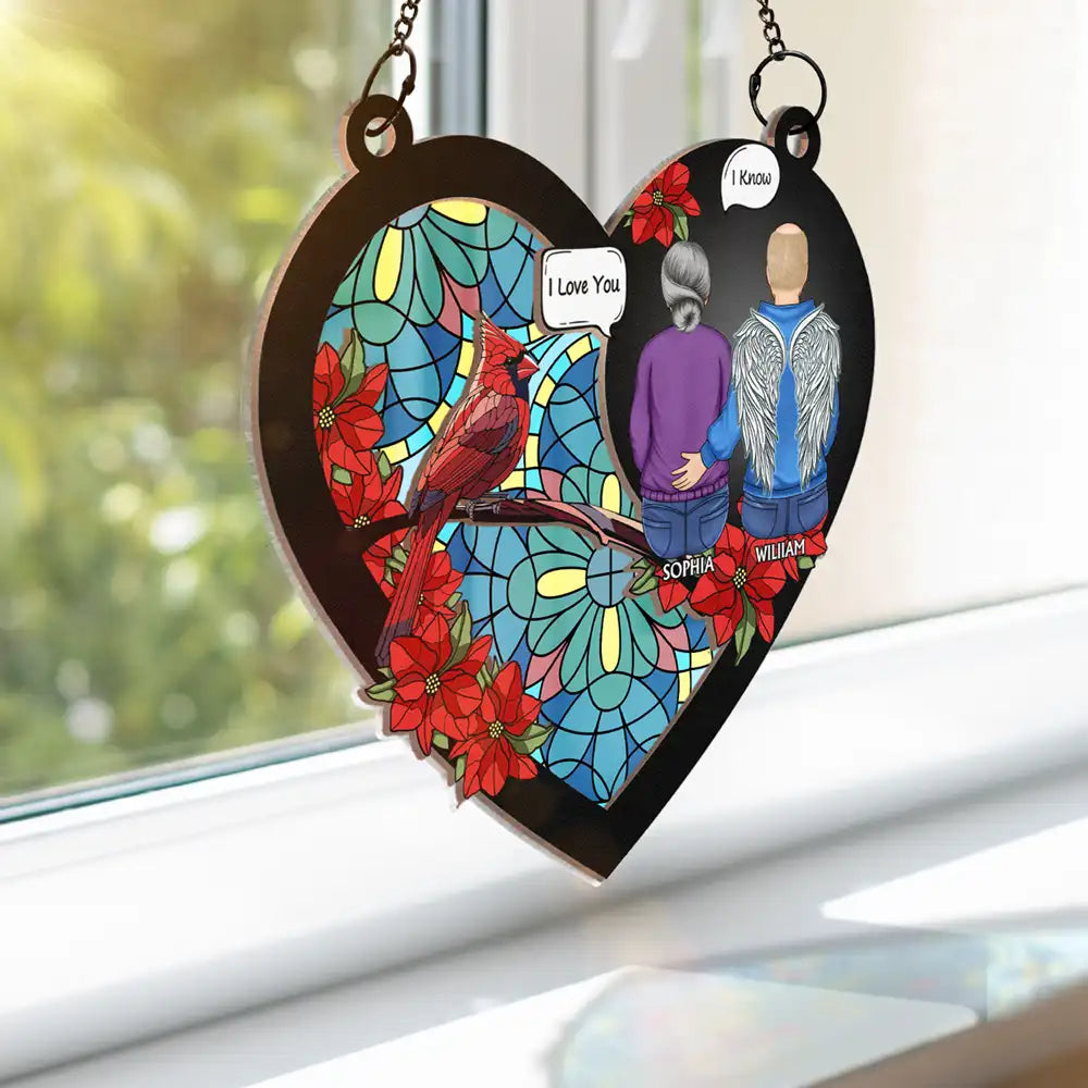 I Miss You I'm Always With You - Personalized Window Hanging Suncatcher Ornament
