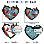 I Miss You I'm Always With You - Personalized Window Hanging Suncatcher Ornament